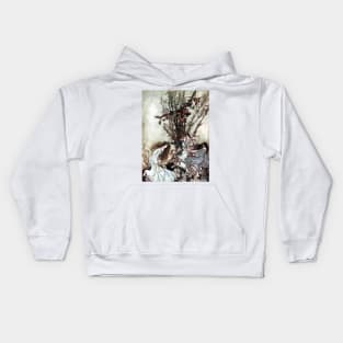 Dancing Fairies - Peter Pan at Kensington Gardens - Arthur Rackham Kids Hoodie